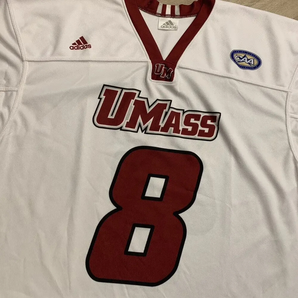 Adidas UMass Amherst Minutemen Lacrosse Game Worn Team Issued Jersey Men's XL #8